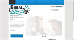 Desktop Screenshot of coralelectric.com